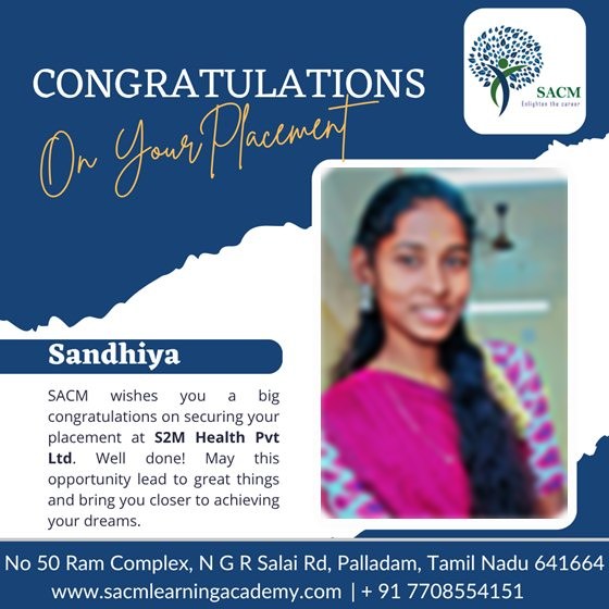 Sandhiya — placed at S2M Health