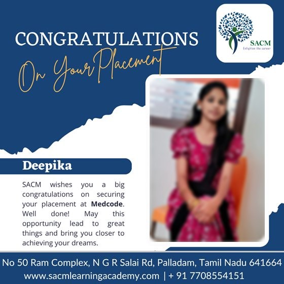 Deepika — placed at Medcode