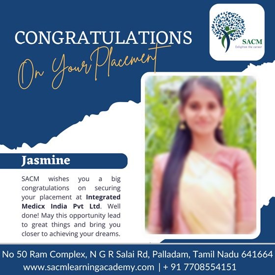 Jasmine — placed at Integrated Medicx