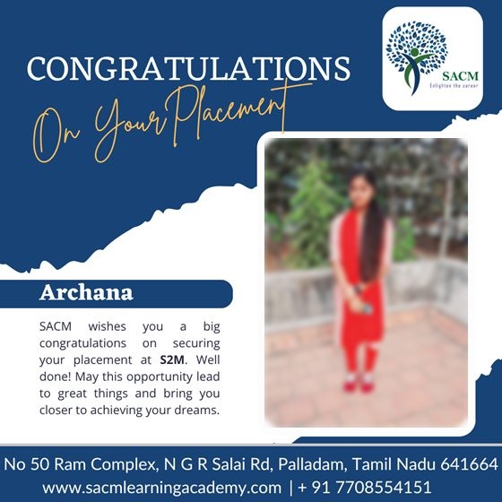 Archana — placed at S2M Health